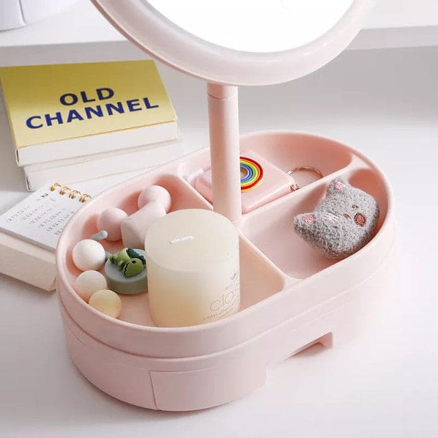 Drawer Desktop LED Mirror With Light, Touch Screen Portable Makeup Mirror, Multifunctional Cosmetic Rack Mirror, Rechargeable Mirror With Storage Tray, Vanity Mirror With Drawer, Makeup Mirror With Drawer Organizer Drawer Desktop LED Mirror With Light, Touch Screen Portable Makeup Mirror, Multifunctional Cosmetic Rack Mirror, Rechargeable Mirror With Storage Tray, Vanity Mirror With Drawer, Makeup Mirror With Drawer Organizer